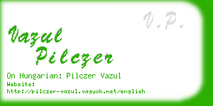 vazul pilczer business card